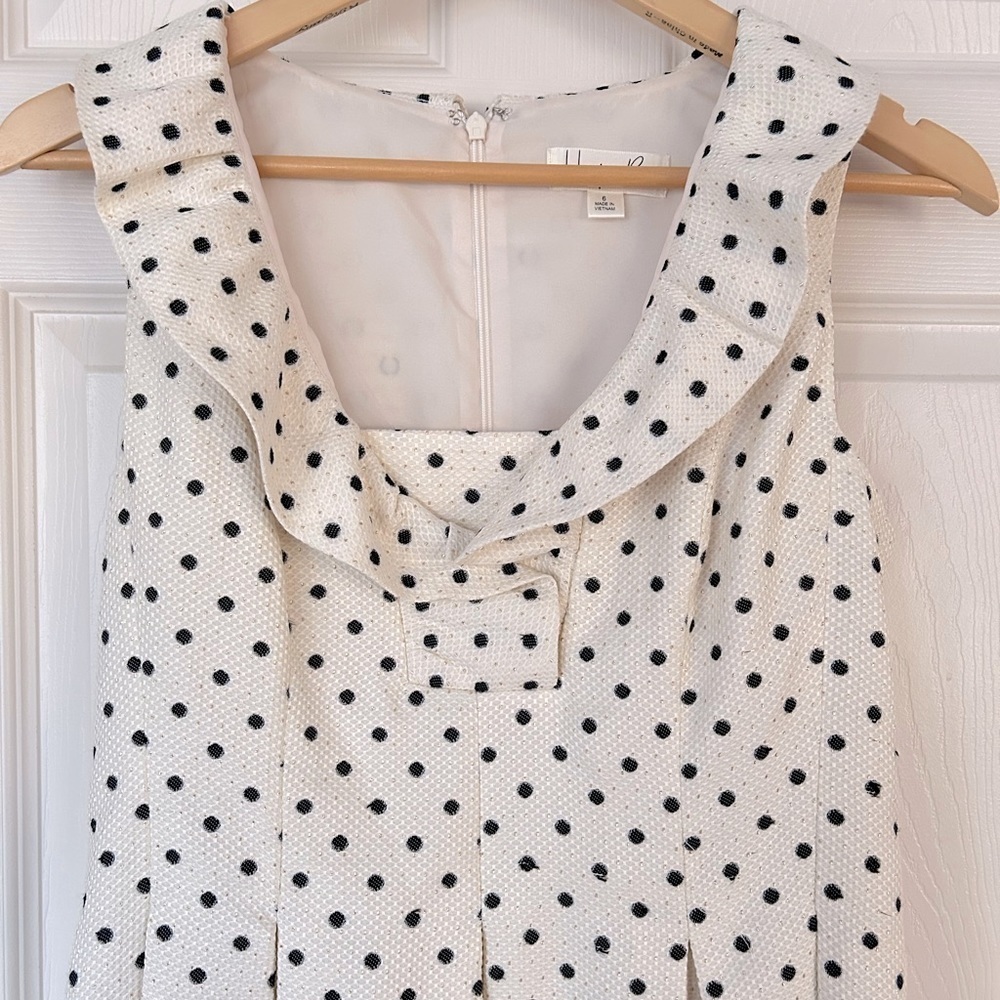 Harper Rose Metallic Polka Dot Fit and Flare Dress - Picture 4 of 9